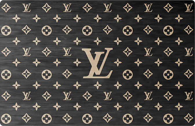 Metal Credit Cards Design - Louis Vuitton Pattern