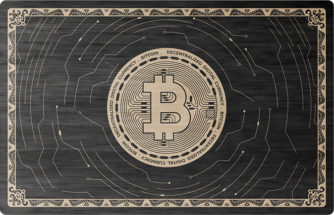 Metal Credit Cards Design - Bitcoin