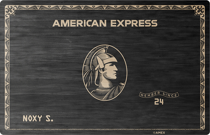 Metal Credit Cards Design - AMX Black