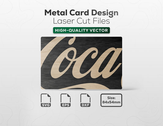 Metal Credit Cards Design - Coca Cola
