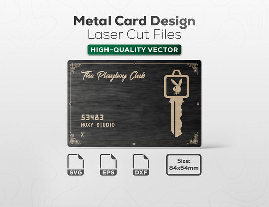 Metal Credit Cards Design - The Playboy Club