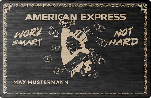 Metal Credit Cards Design - AMX Work Smart Not Hard
