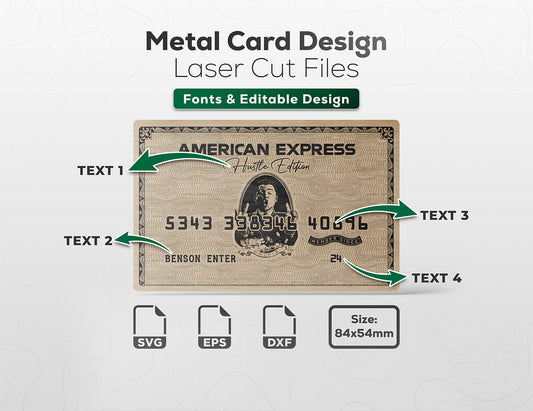 Metal Credit Cards Design - The Wolf of Wall Street