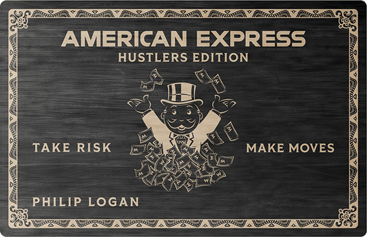 Metal Credit Cards Design - AMX Hustlers Edition