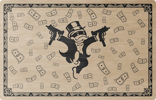 Metal Credit Cards Design - Monopoly Man Gun