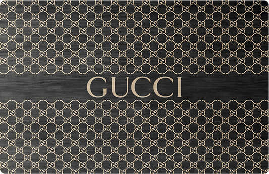 Metal Credit Cards Design - Gucci Pattern