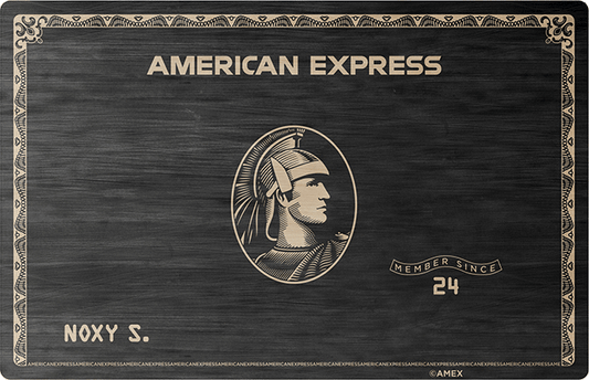 Metal Credit Cards Design - AMX Black
