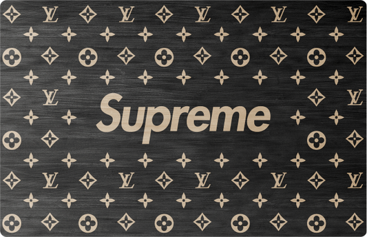 Metal Credit Cards Design - LV + Supreme