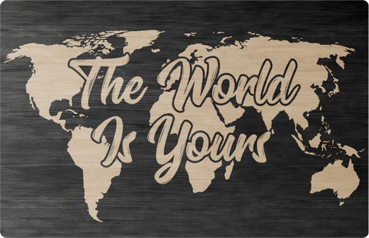 Metal Credit Cards Design - The World Is Yours