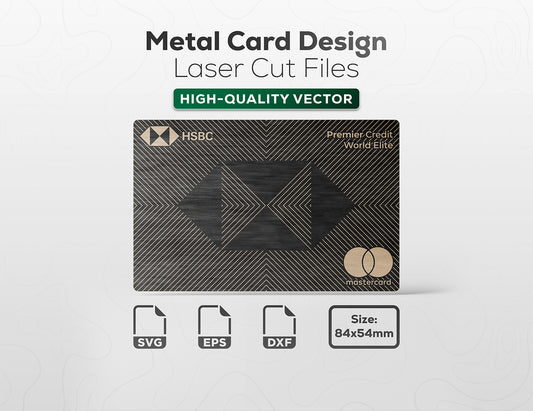 Metal Credit Cards Design - HSBC World Elite