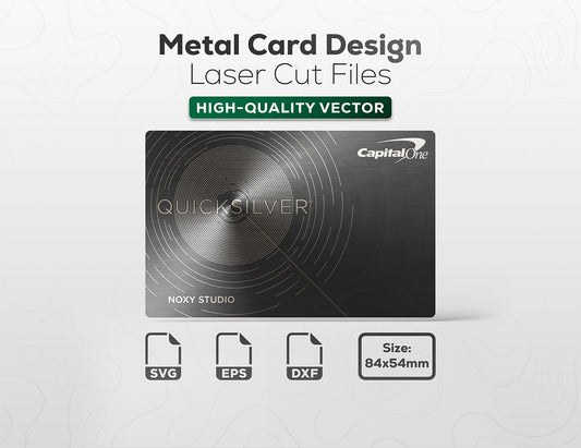 Metal Credit Cards Design - Capital One - Quicksilver