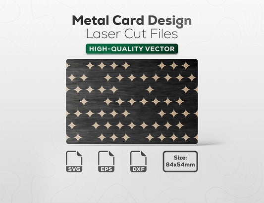 Metal Credit Cards Design - Star